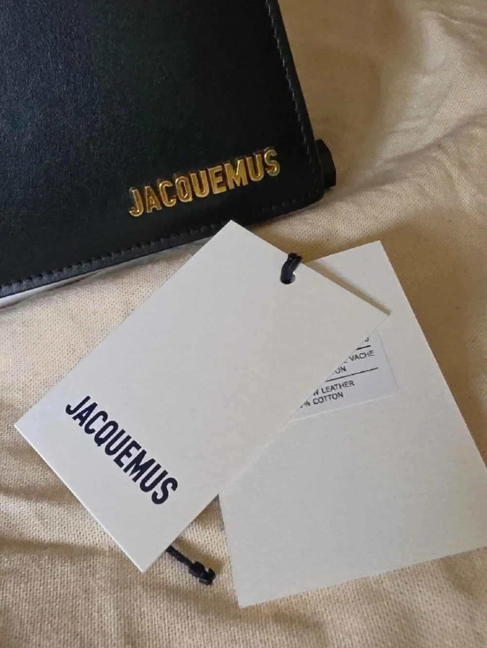 Jacquemus Le Bambinou Black Leather Shoulder Bag with Top Handle